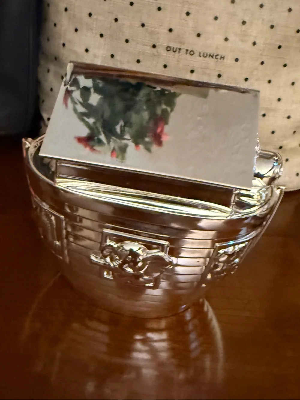 Things Remembered Silver Metallic Noah’s Ark Money Bank